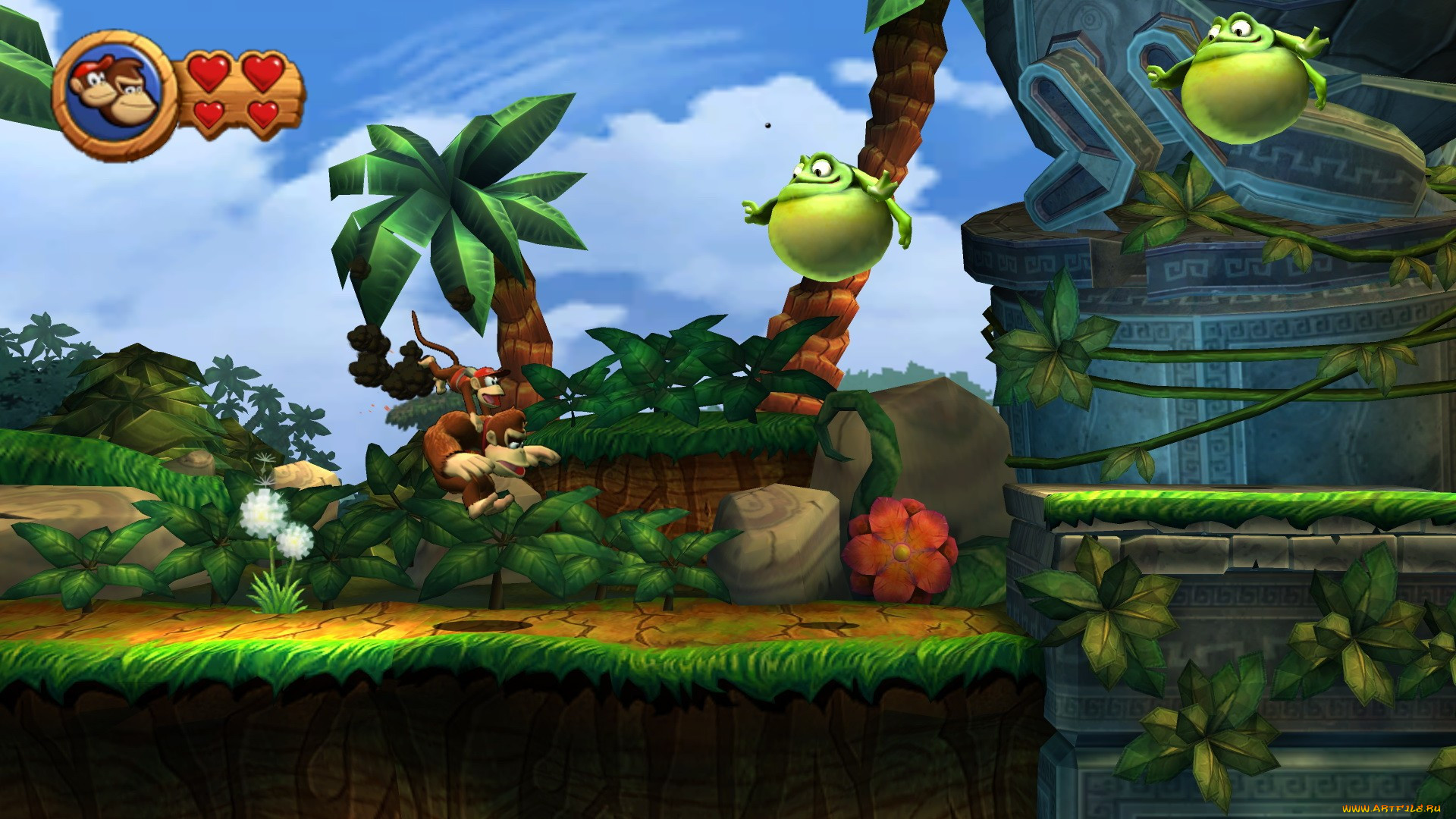 Обои Donkey Kong Видео Игры Donkey Kong Country Returns, обои для рабочего  стола, фотографии donkey, kong, видео, игры, country, returns Обои для  рабочего стола, скачать обои картинки заставки на рабочий стол.